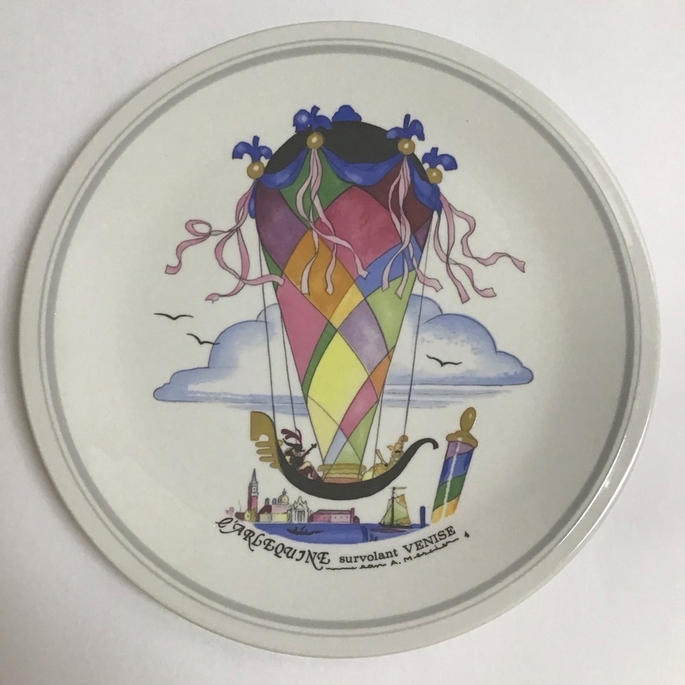 Villeroy & Boch Le Ballon 8” Salad Plate L’Arlequine Survolant VENICE Mercier